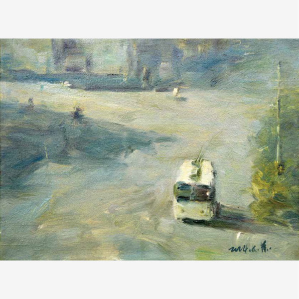 The Plaza (39 x 29cm) - SOLD