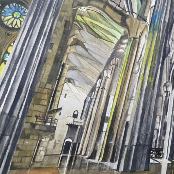 La Sagrada Familia Church (39 x 50cm) - Image 3