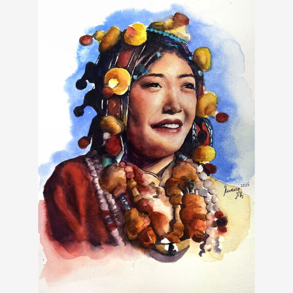 Luminous Sacred Red (27 x 37cm)
